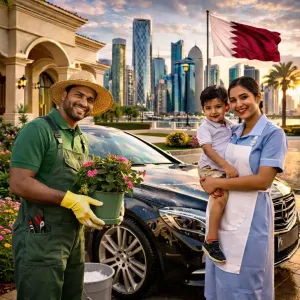 عدة وظائف لدى عائلة في دولة قطر