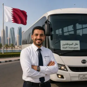 مطلوب سائق باص للعمل في قطر لتوصيل موظفين في الدوحة وبراتب ممتاز
